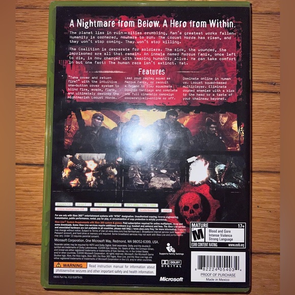 Gears of War for Xbox 360 Live video game - Picture 3 of 3